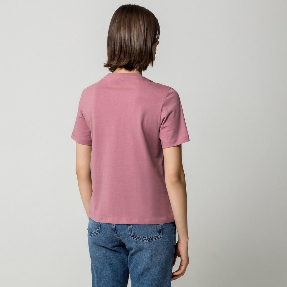 VILA VISYBIL T-shirt blanc avec motif visage et papillon  
