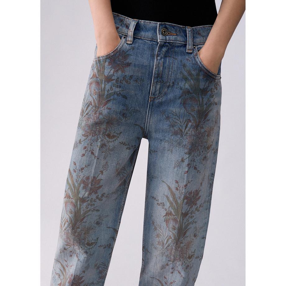 LIU JO Blumenmuster Weitbeinige Jeans  