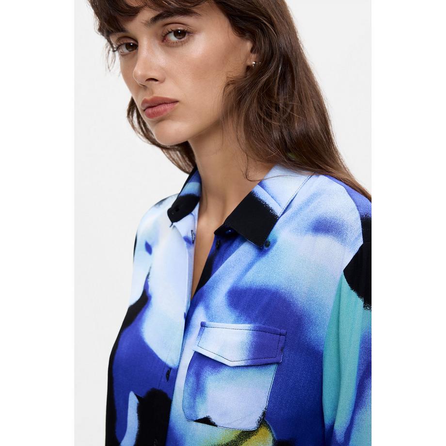 Desigual Chemise à manches longues imprimée  