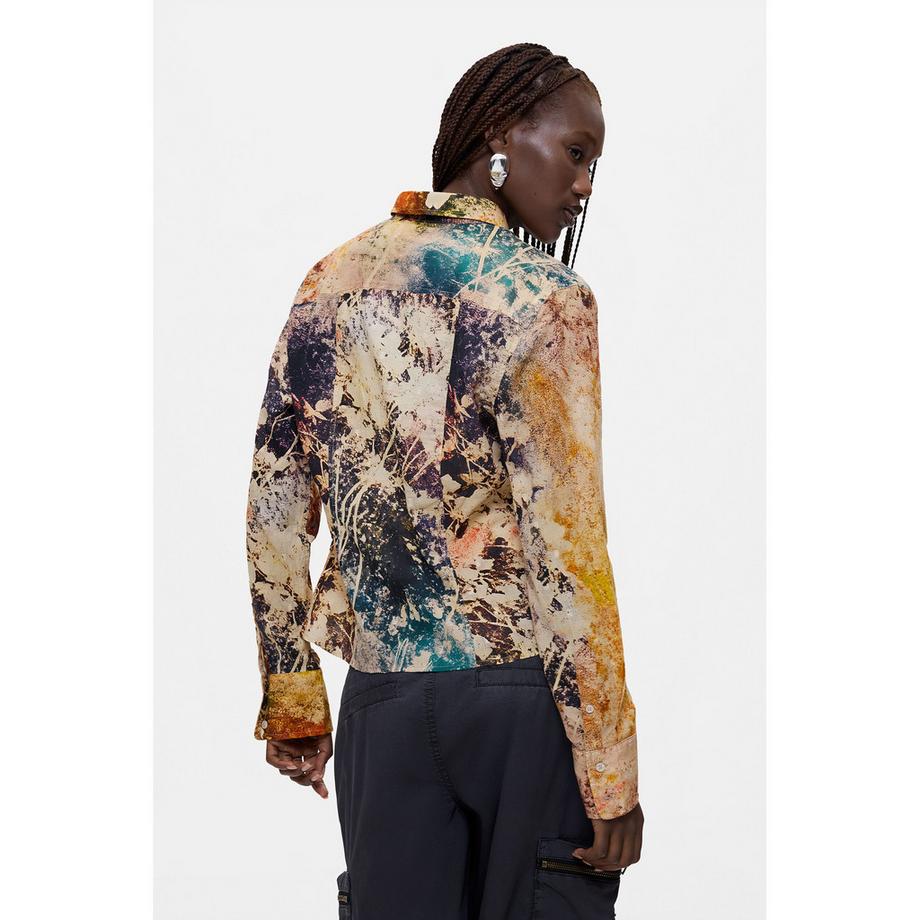Desigual Camicia a maniche lunghe stampata  