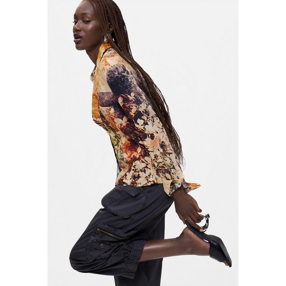 Desigual Camicia a maniche lunghe stampata  