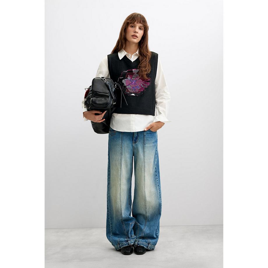 Desigual Camicia a maniche lunghe con bottoni  