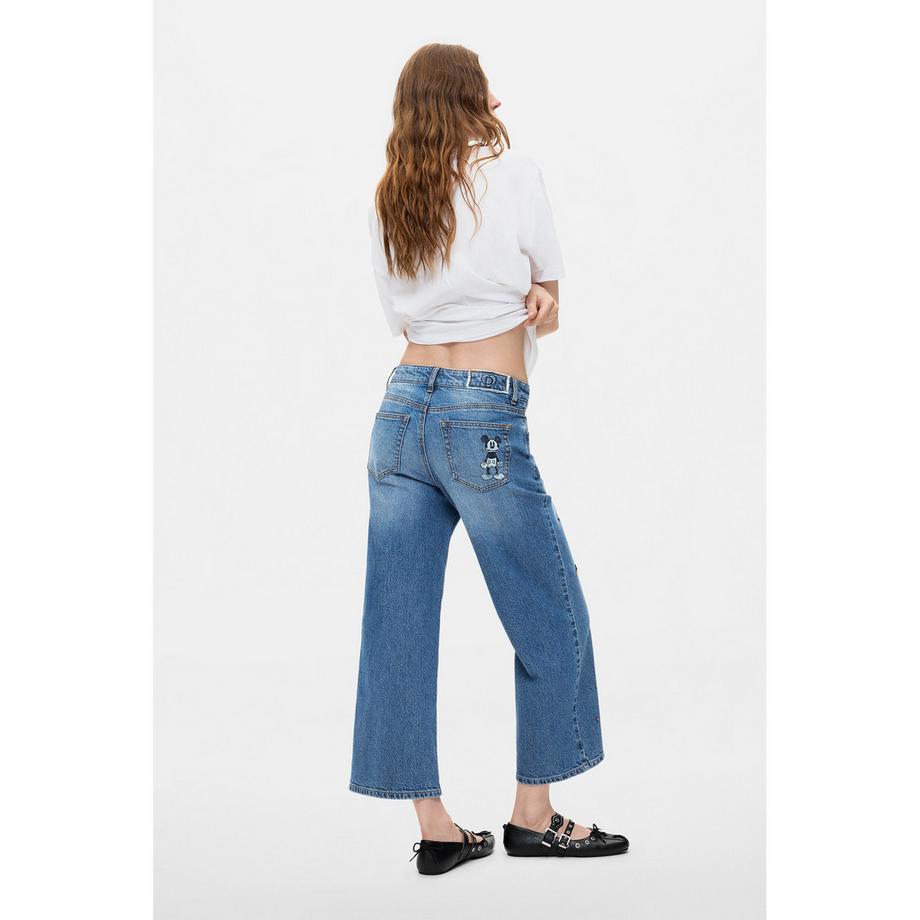 Desigual Jeans larges avec broderie de personnages  