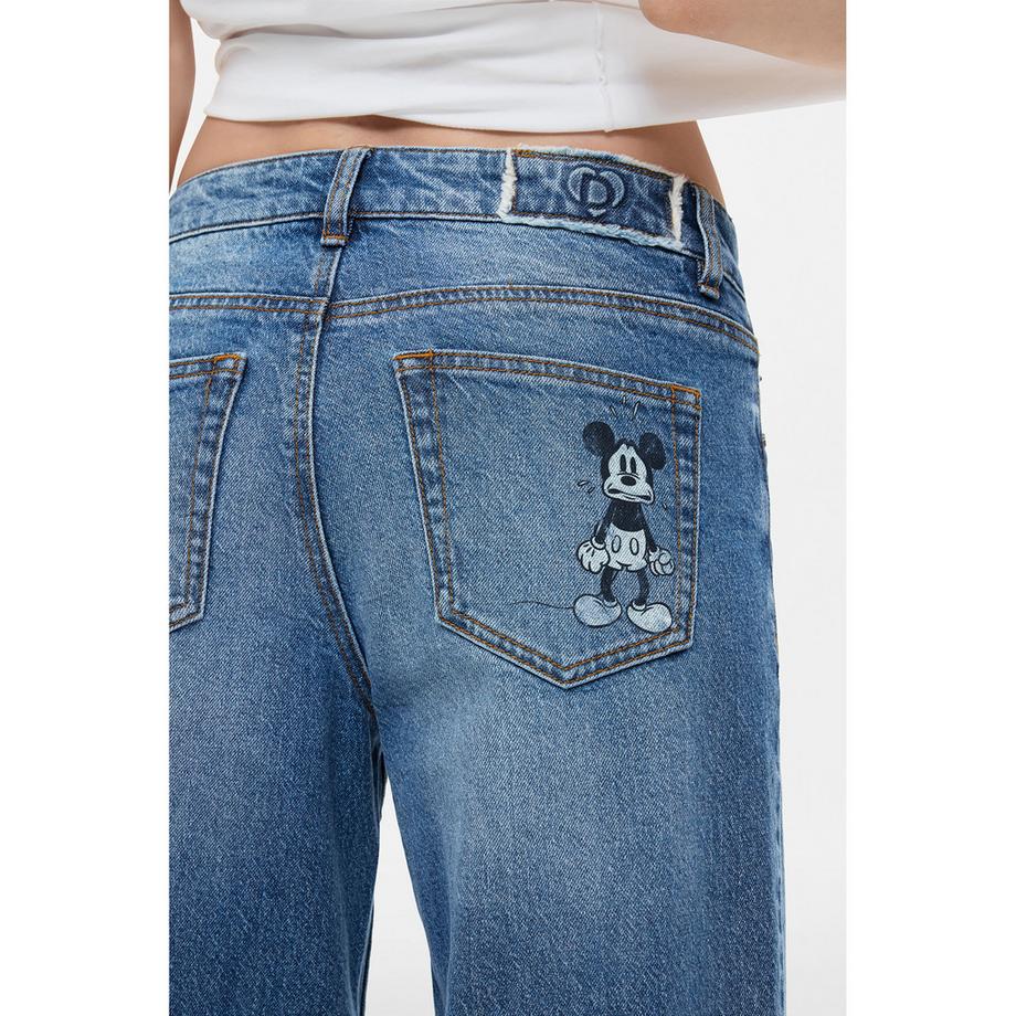 Desigual Jeans larges avec broderie de personnages  