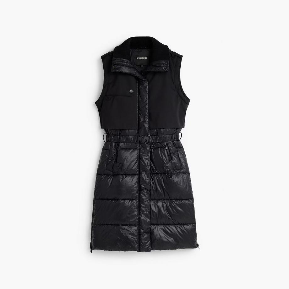 Desigual Veste longue doudoune à manches amovibles  