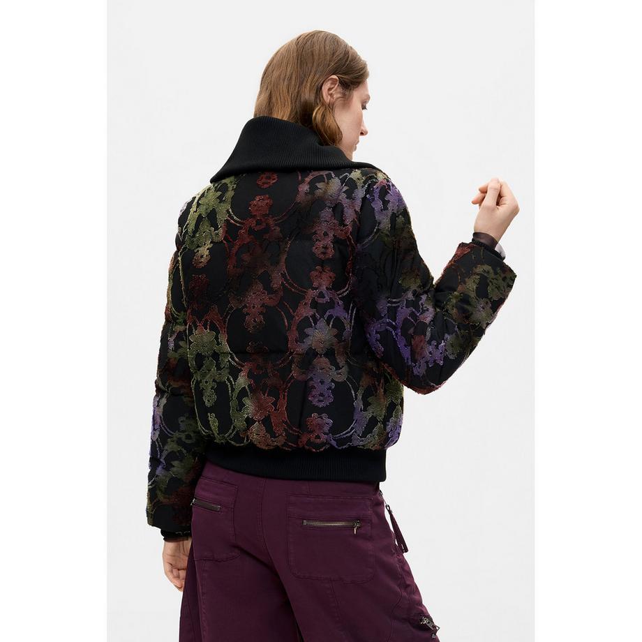 Desigual Giacca imbottita con stampa floreale  