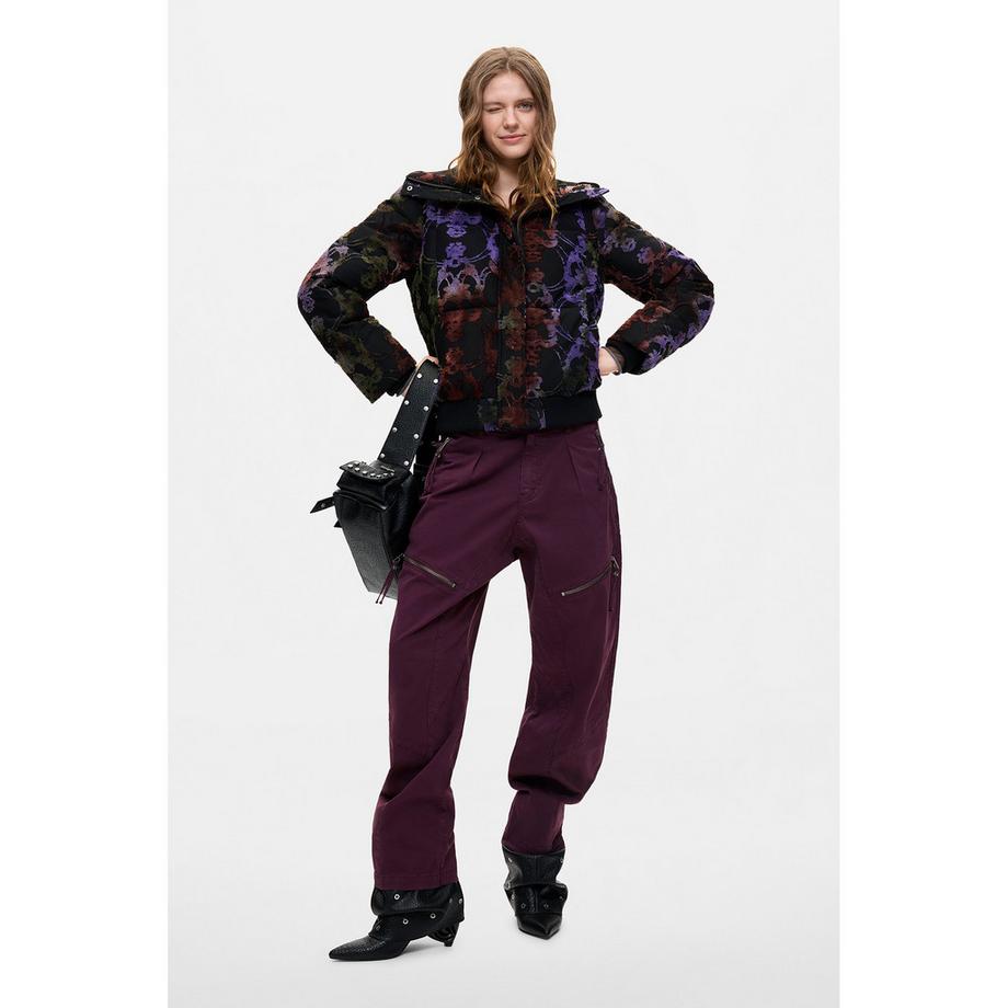 Desigual Giacca imbottita con stampa floreale  