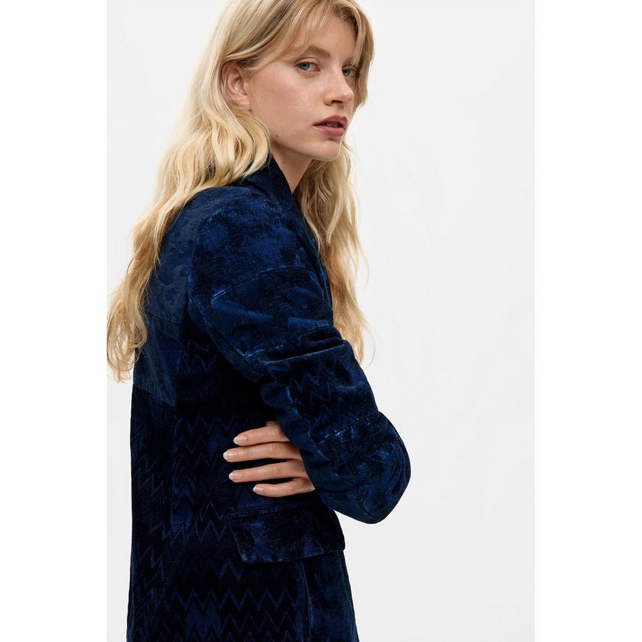 Desigual Cappotto in velluto con design patchwork  