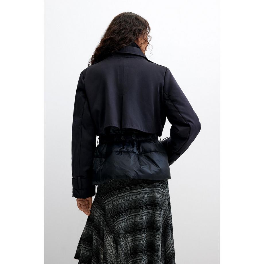 Desigual Veste doudoune avec ceinture à la taille  