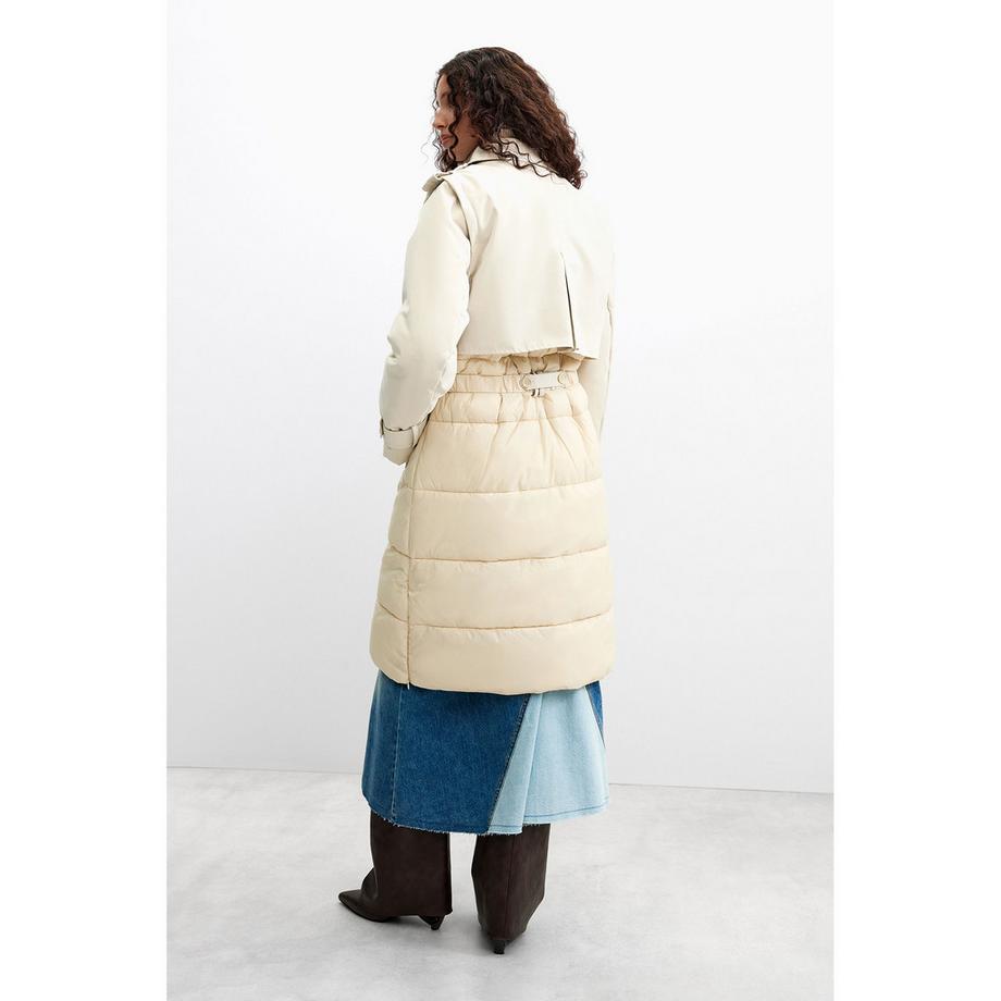 Desigual Veste longue rembourrée avec ceinture à la taille  
