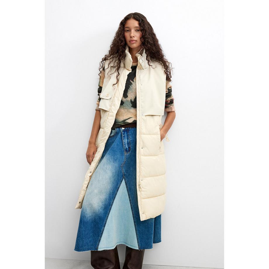 Desigual Veste longue rembourrée avec ceinture à la taille  