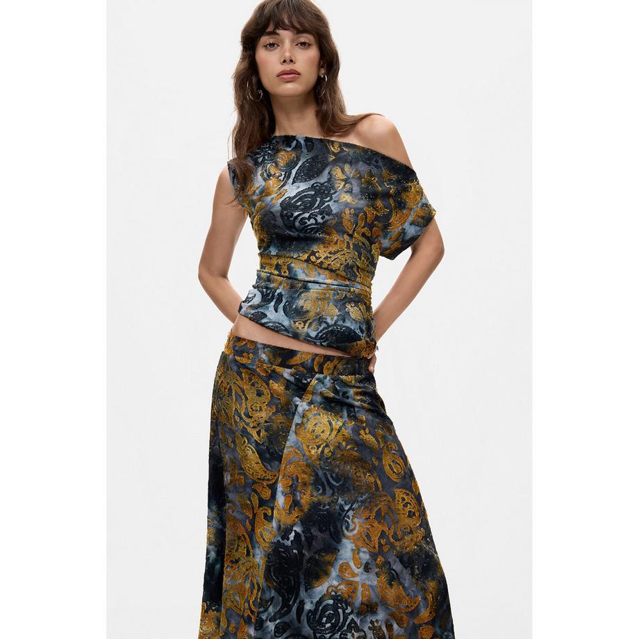 Desigual Gonna vita alta a campana  