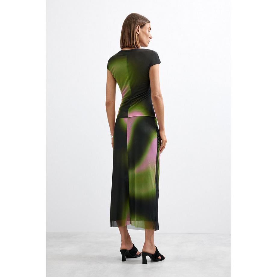 Desigual Gonna Midi Tie-Dye  