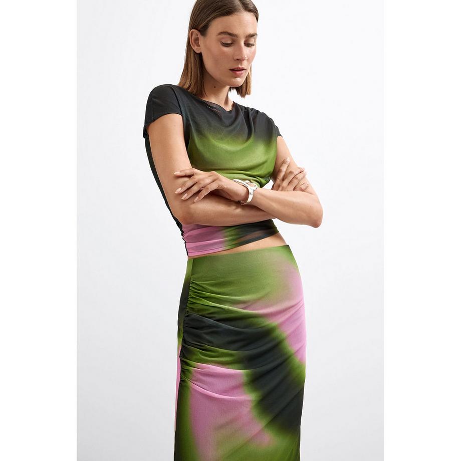 Desigual Gonna Midi Tie-Dye  