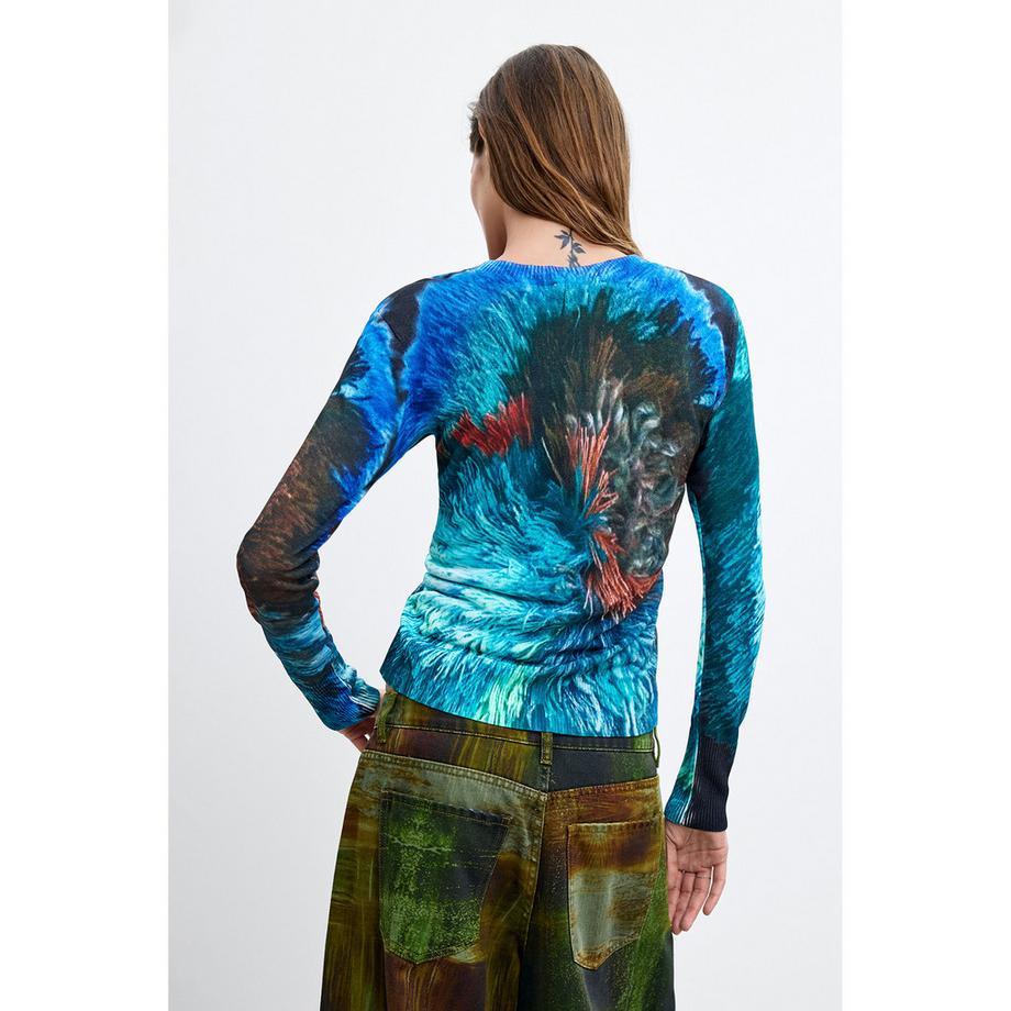 Desigual Pull à manches longues imprimé  