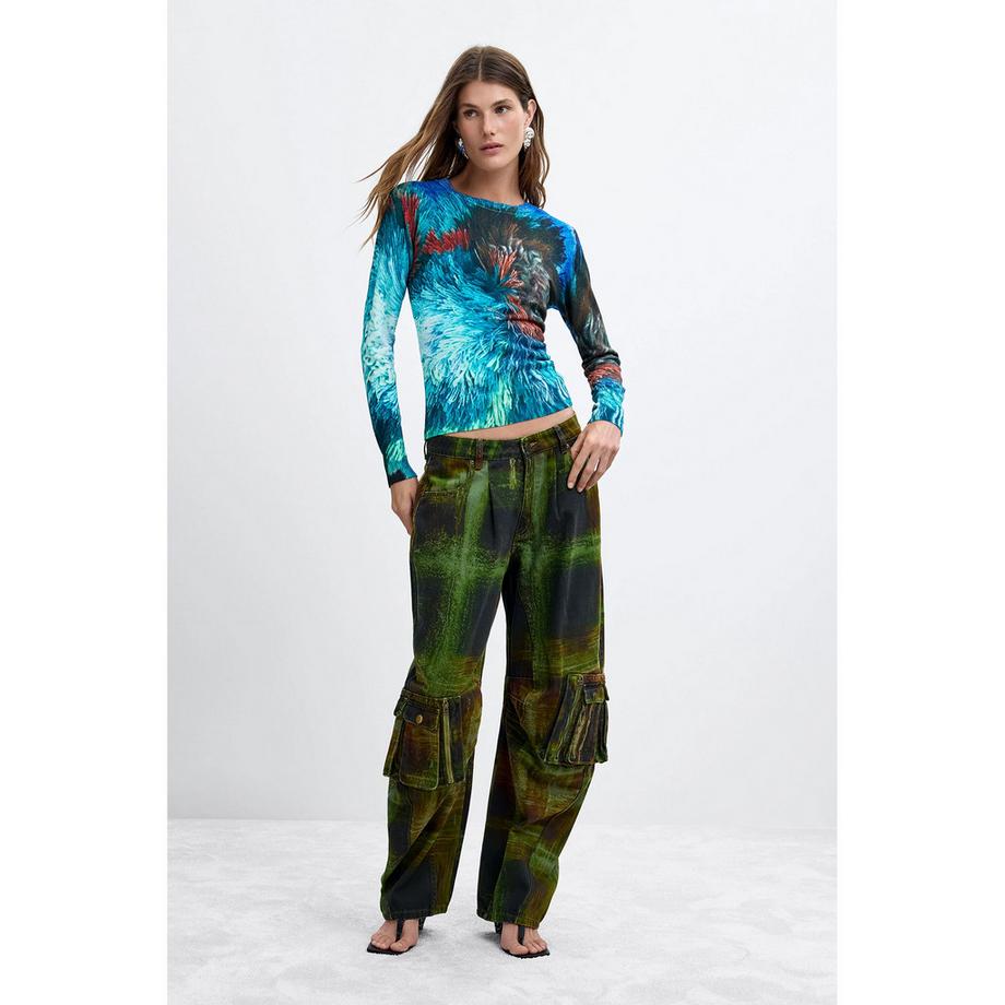 Desigual Pull à manches longues imprimé  