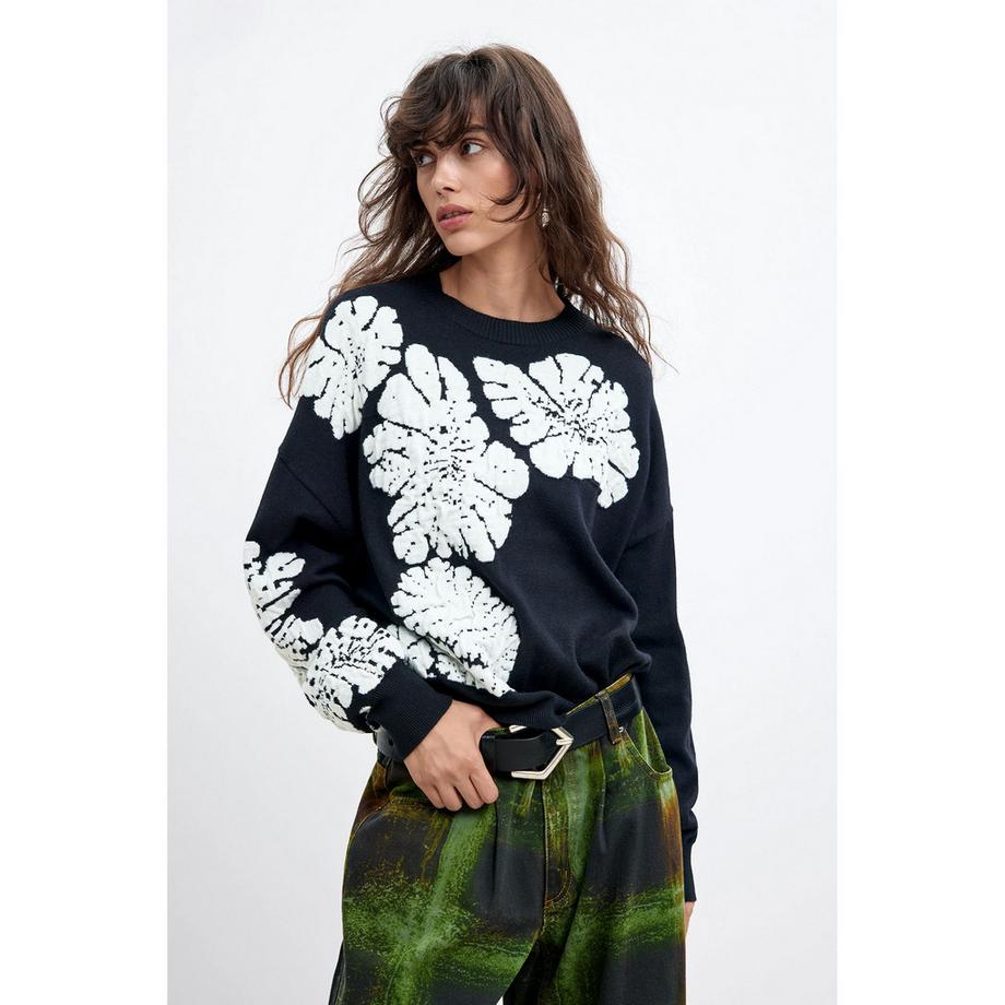 Desigual Pull à Imprimé Floral  