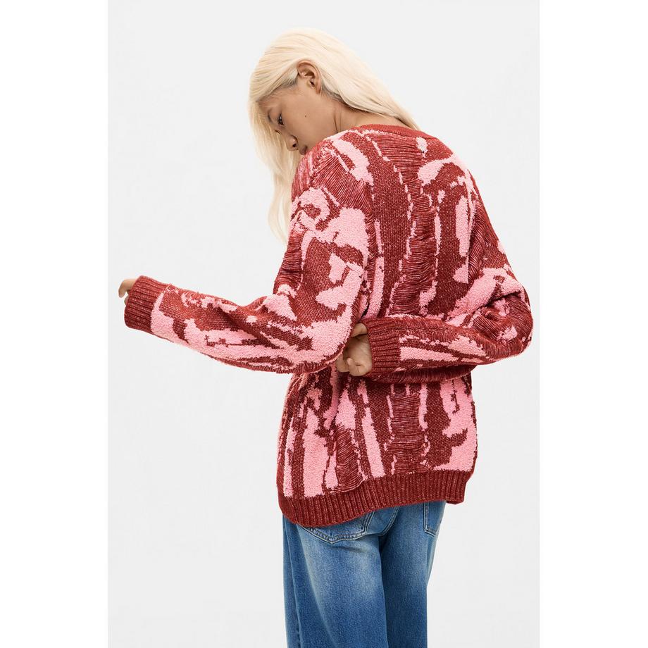 Desigual Cardigan à col en V et motif  