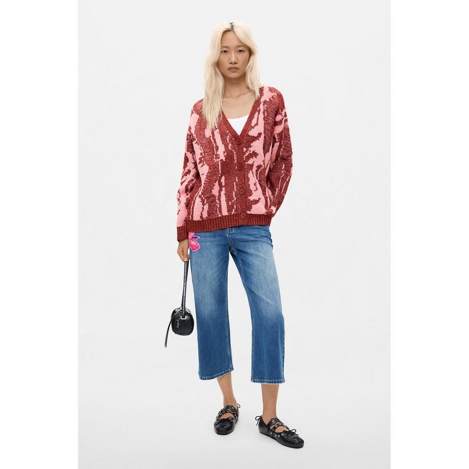 Desigual Cardigan à col en V et motif  