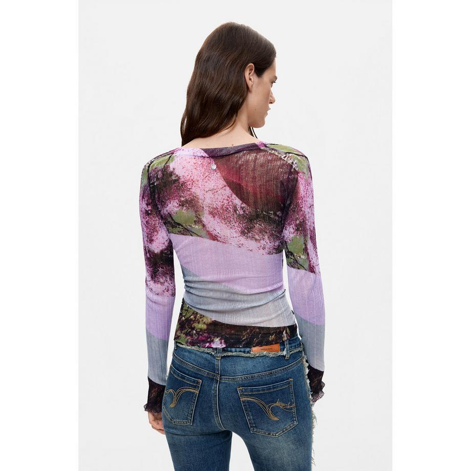 Desigual Maglione stampato scollo a V  