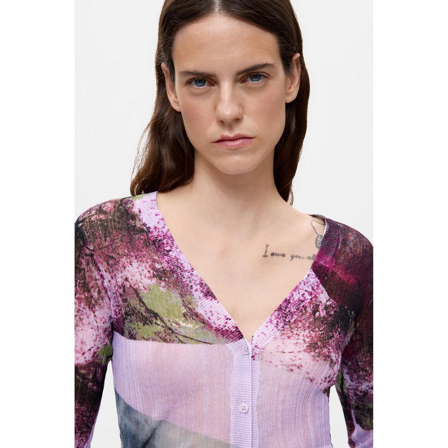 Desigual Maglione stampato scollo a V  