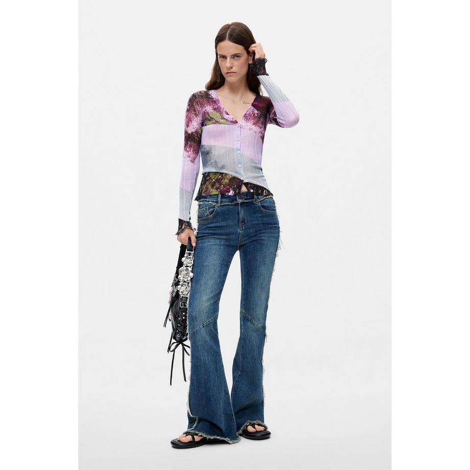 Desigual Maglione stampato scollo a V  