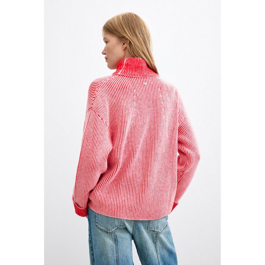 Desigual Maglione a collo alto a righe  