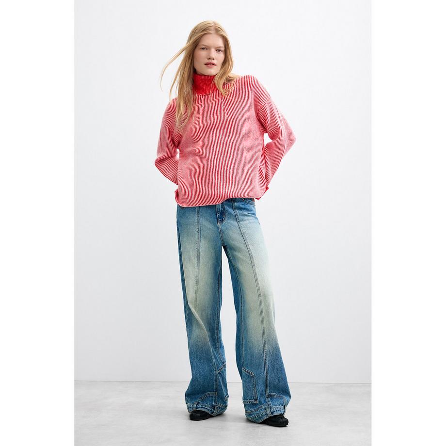 Desigual Maglione a collo alto a righe  