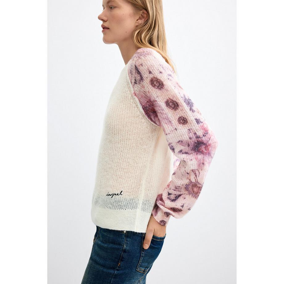 Desigual Pullover maniche raglan stampa floreale  