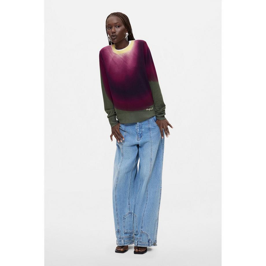 Desigual Pullover con stampa ombre  