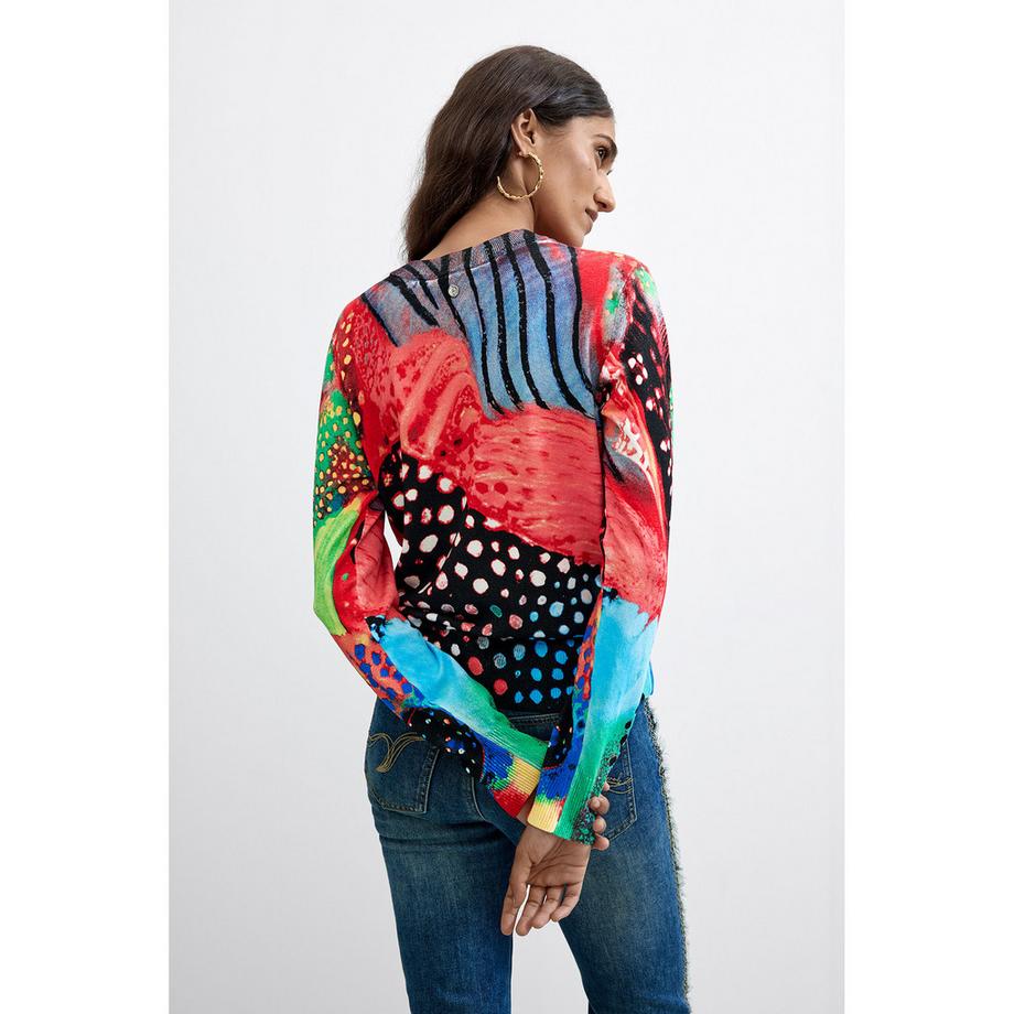 Desigual Langarm Rundhals Pullover  