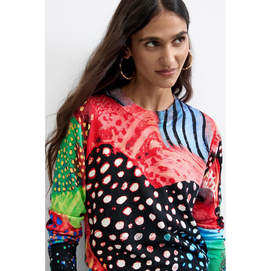 Desigual Langarm Rundhals Pullover  
