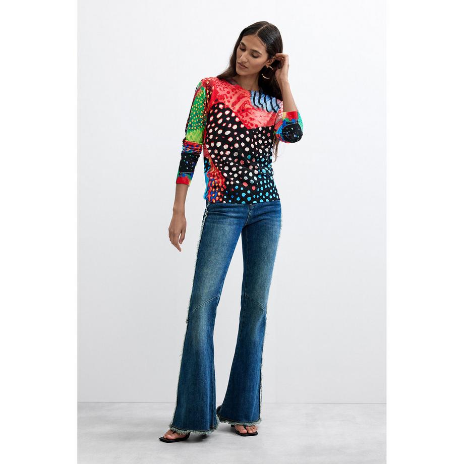 Desigual Langarm Rundhals Pullover  