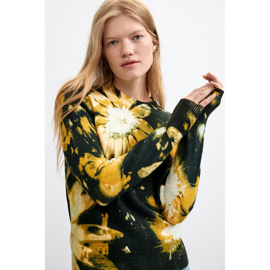 Desigual Pull à Imprimé Floral  