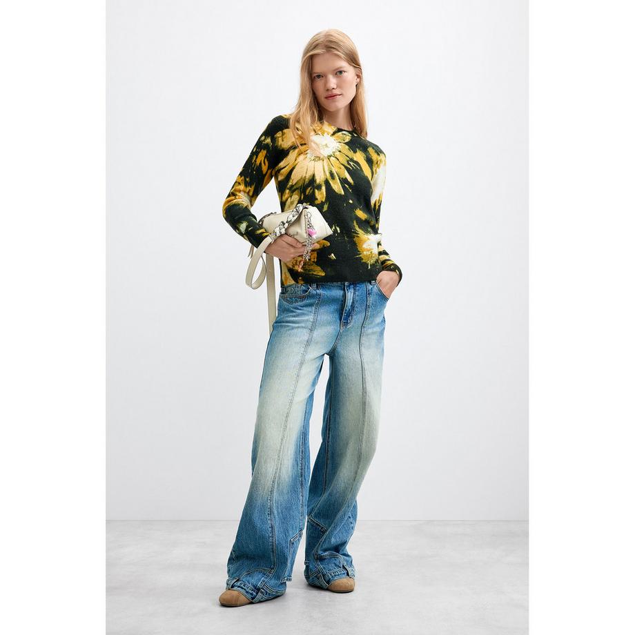 Desigual Pull à Imprimé Floral  