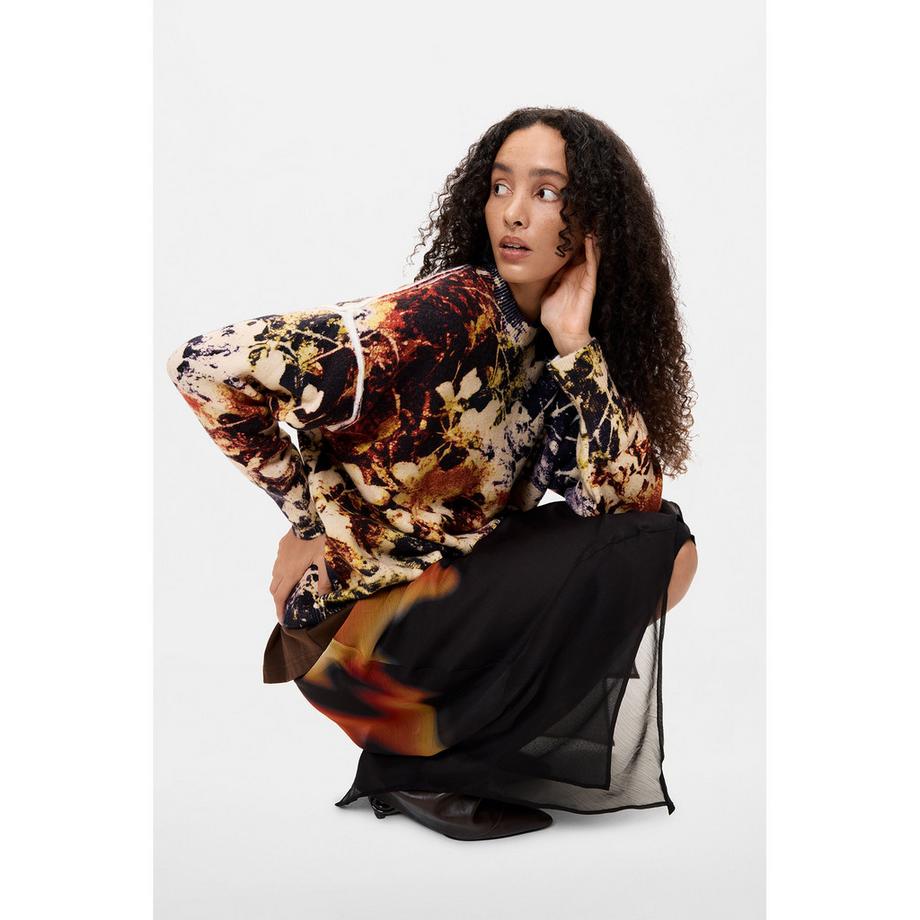 Desigual Pullover à Imprimé Abstrait  