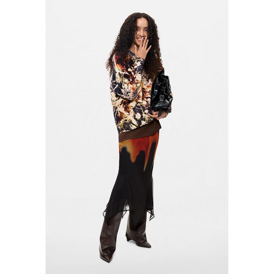 Desigual Pullover à Imprimé Abstrait  