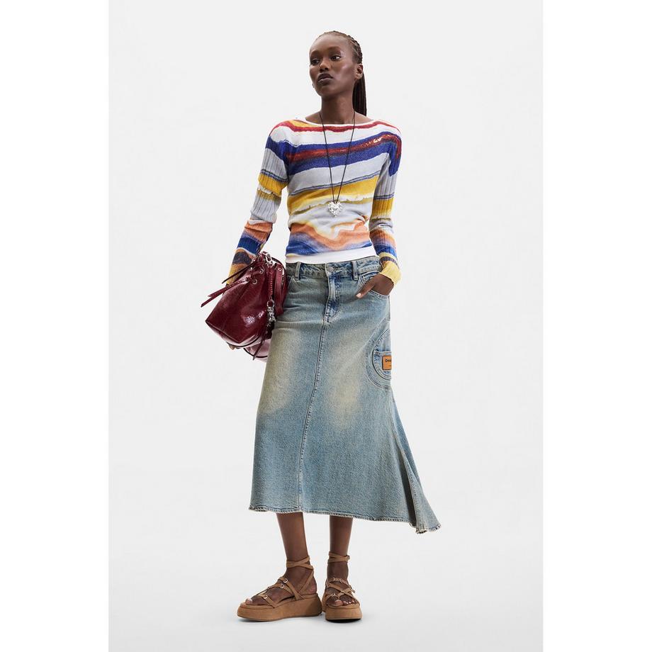 Desigual Maglione a righe  