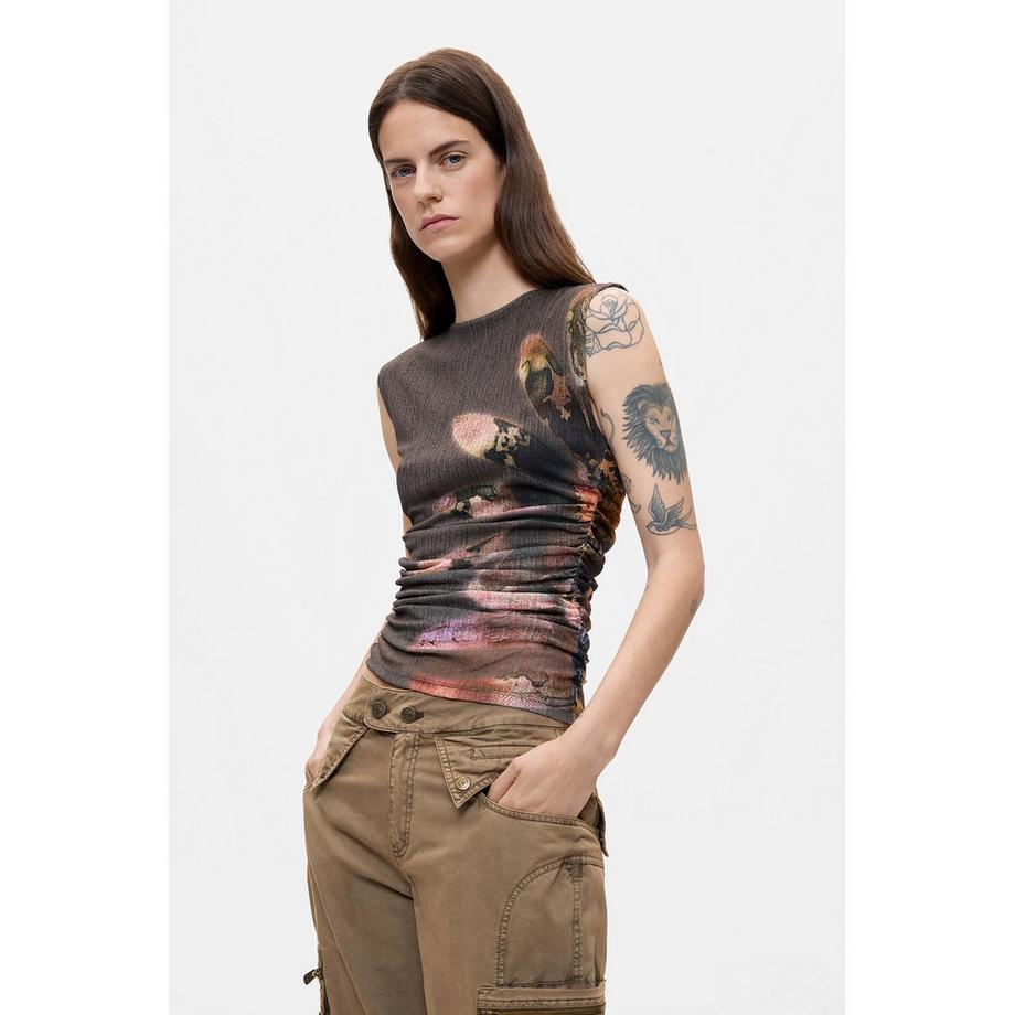 Desigual Pantaloni Capri Cargo  