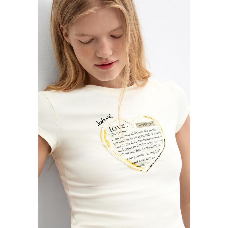 Desigual T-shirt con stampa a cuore  
