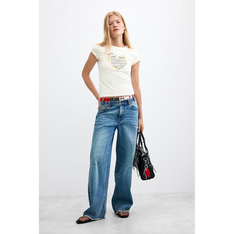 Desigual T-shirt con stampa a cuore  