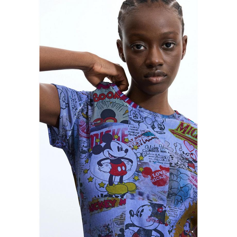 Desigual T-shirt a maniche corte stampa Topolino  
