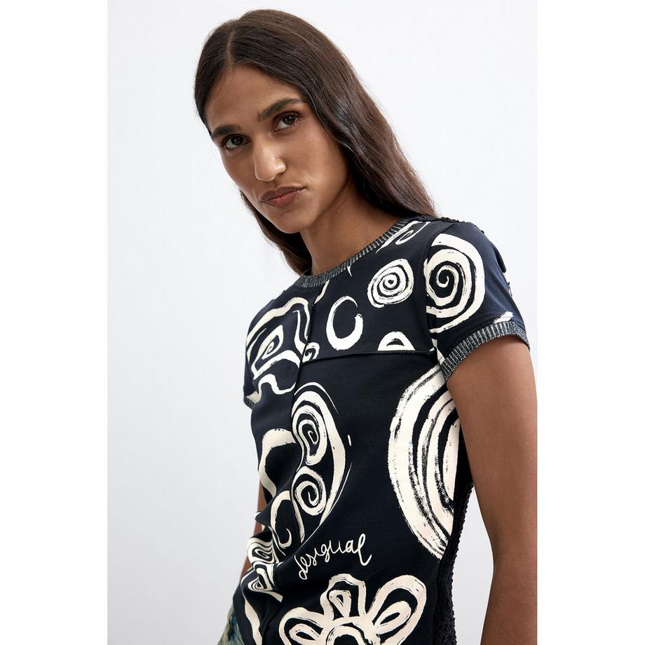Desigual T-shirt à imprimé graphique  