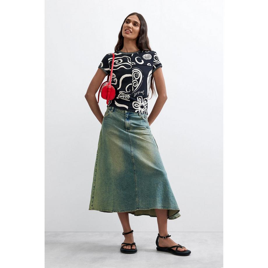 Desigual T-shirt à imprimé graphique  
