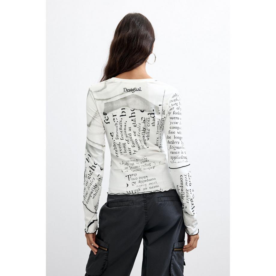 Desigual Top manches longues avec imprimé graphique  