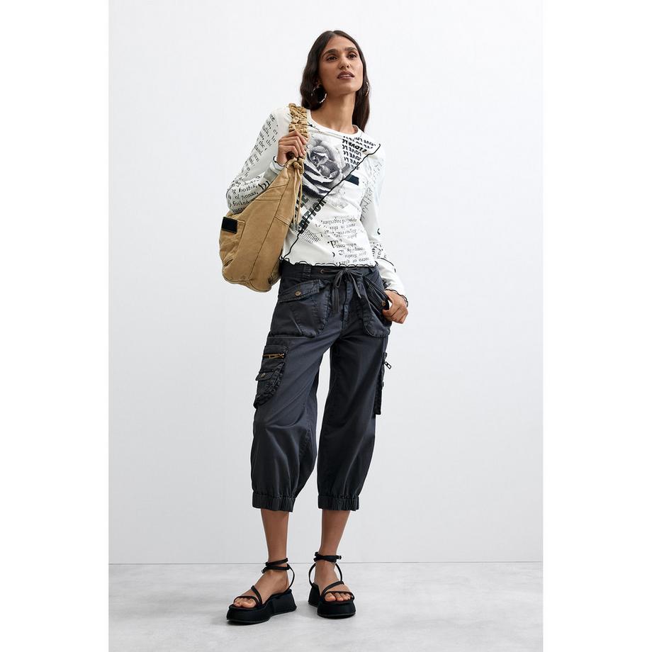Desigual Top manches longues avec imprimé graphique  