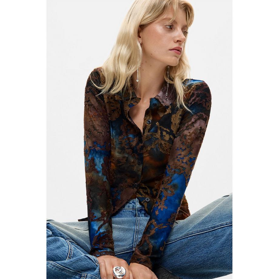 Desigual T-shirt à manches longues imprimé  