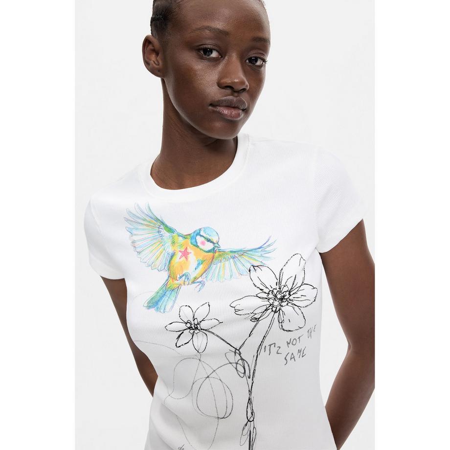Desigual T-shirt à imprimé graphique  