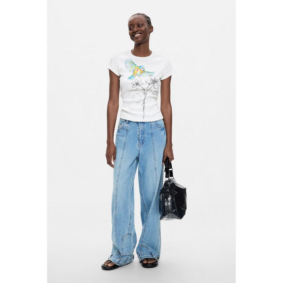 Desigual T-shirt à imprimé graphique  