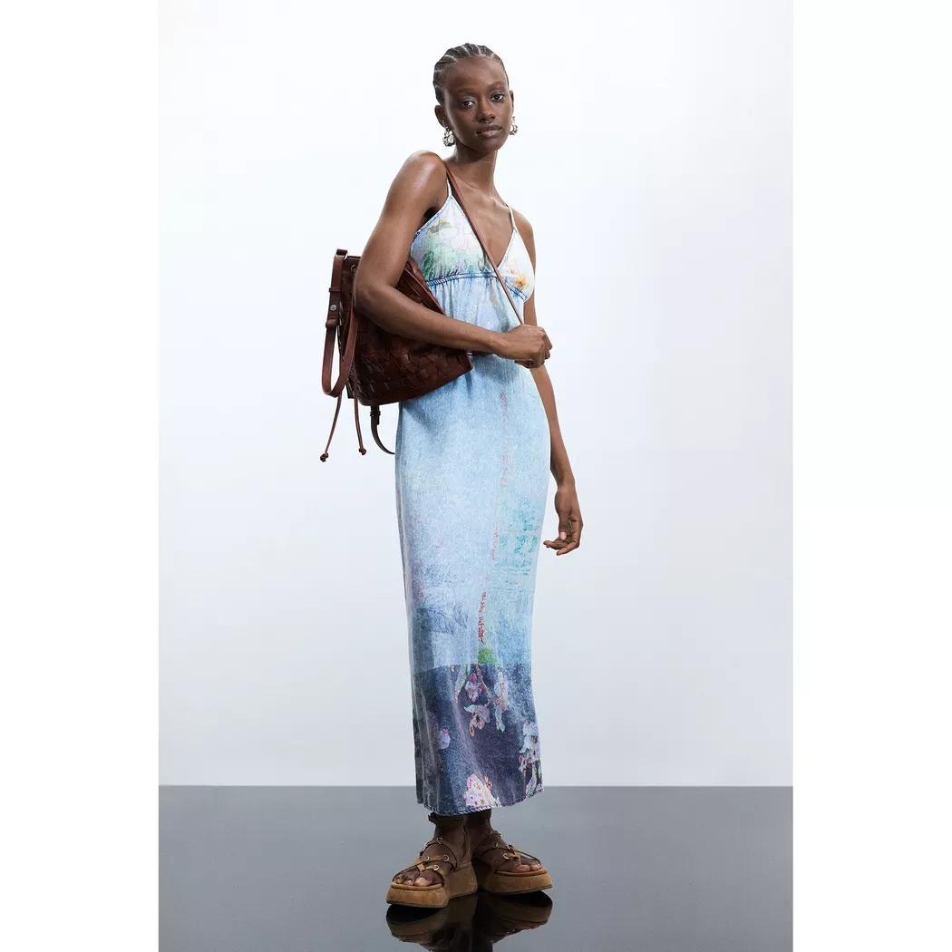Desigual - Kleid, für Damen, Blau, Größe L